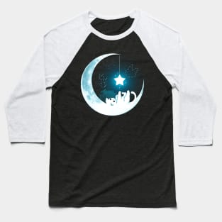 Moon Cat Baseball T-Shirt